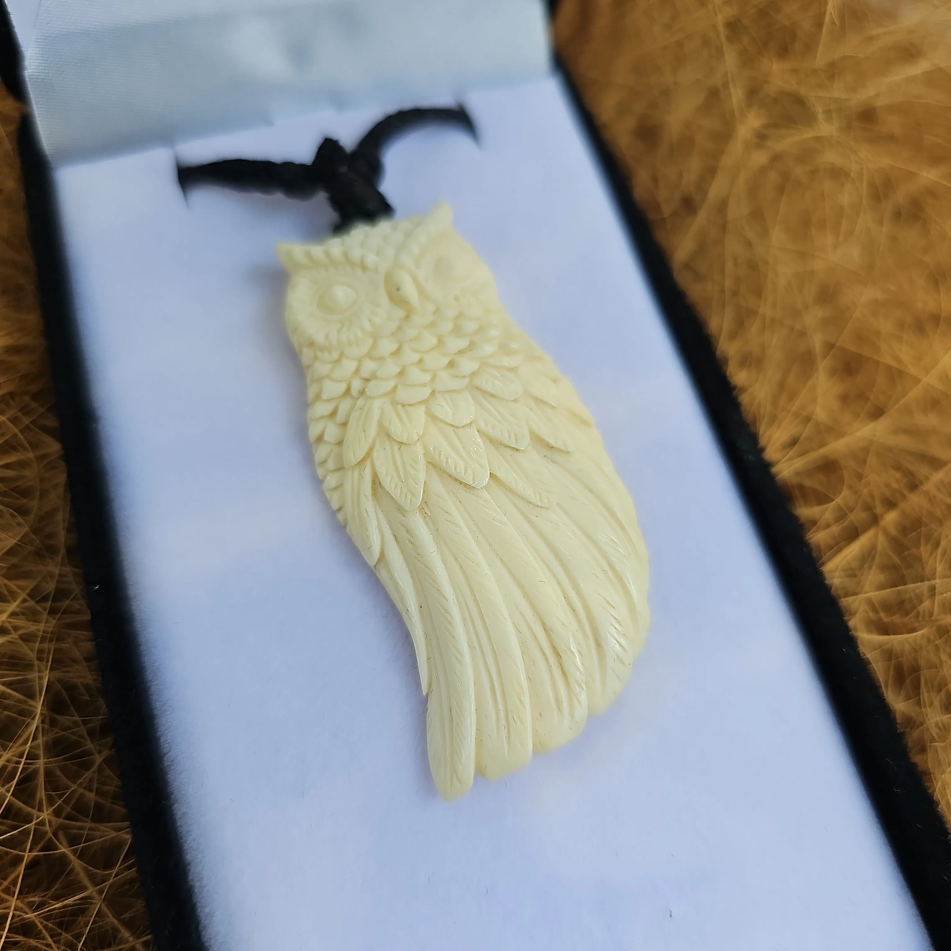 Owl Bone Carving