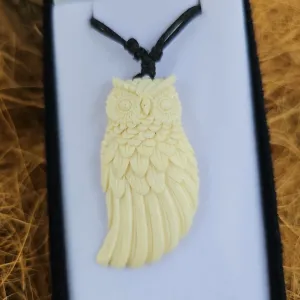 Owl Bone Carving