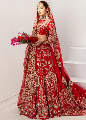 Pakistani Designer  Red Lehnga For Wedding #Y6233