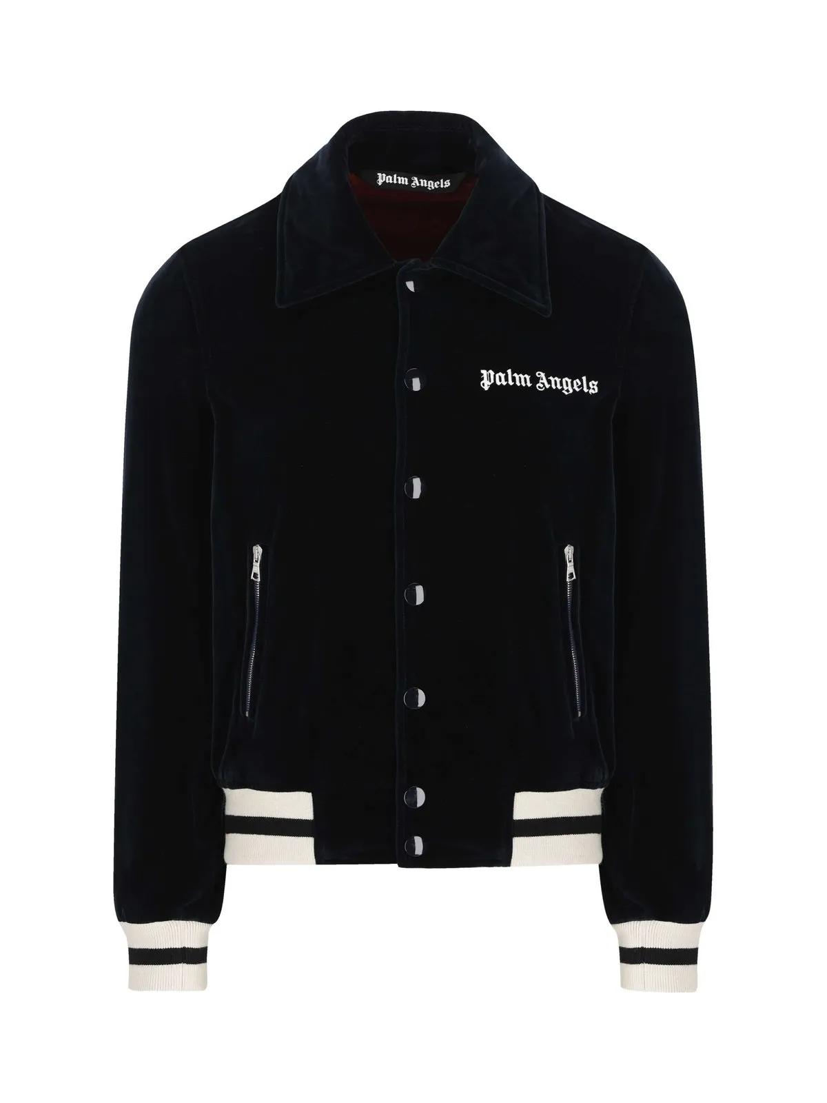 Palm Angels Palm Angels Logo Embroidery Buttoned Jacket
