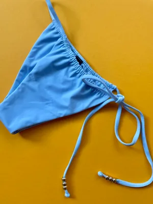Palm: Viper Side Tie Bikini Bottom - Sky Blue