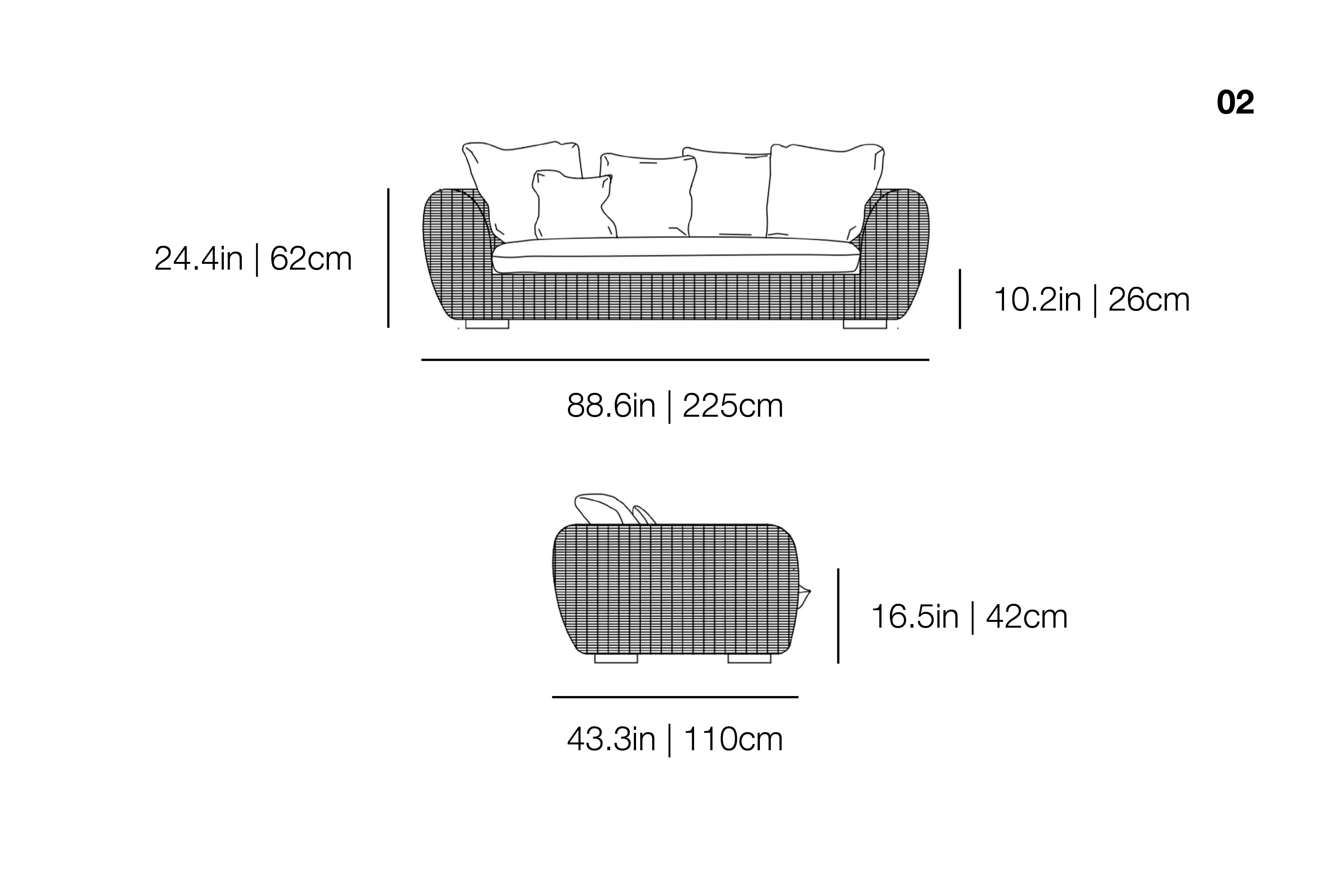 Panda 02 Outdoor Sofa