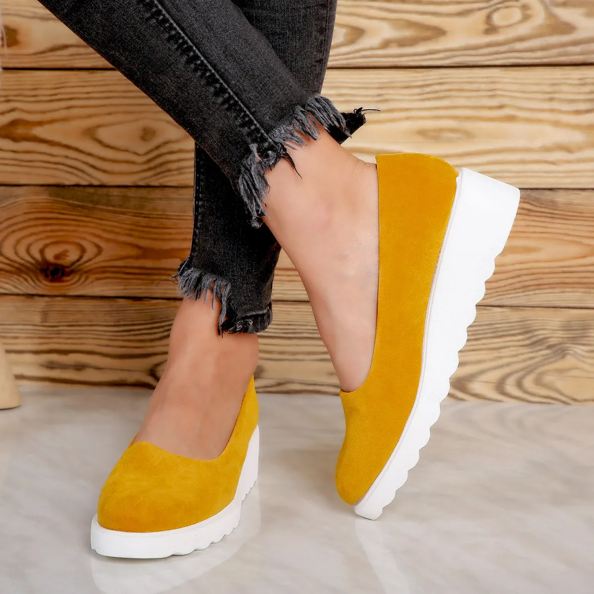 Pantofi Casual Letisha - Yellow