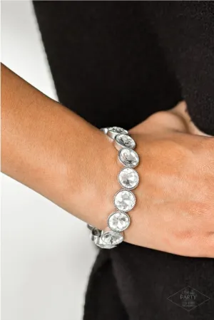 Paparazz Number One Knockout - White Bracelet