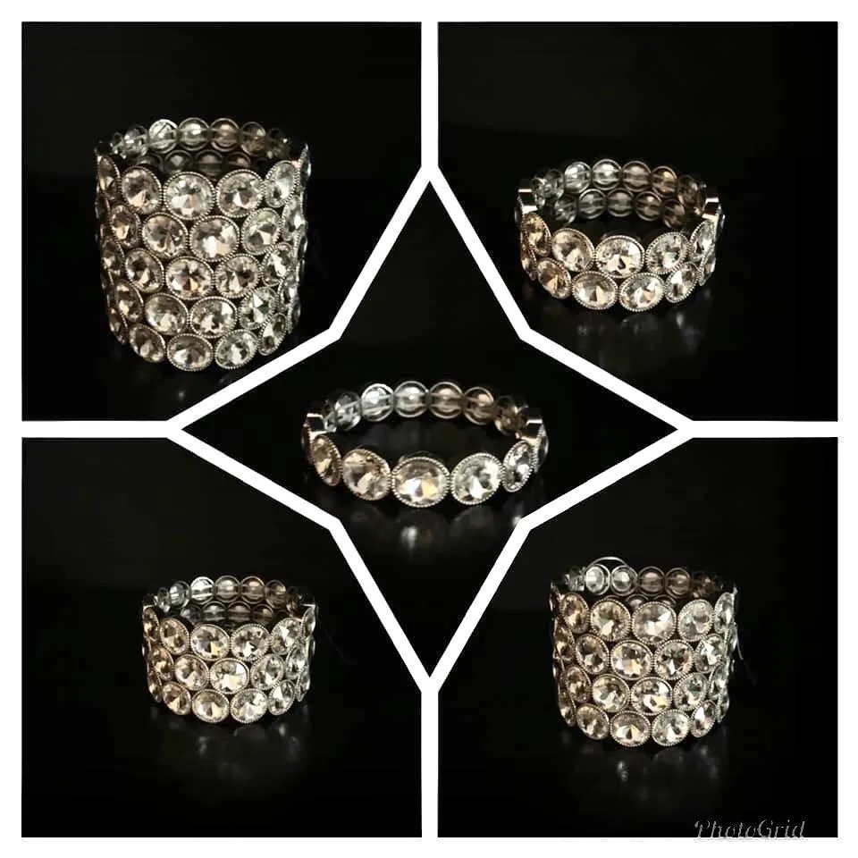 Paparazz Number One Knockout - White Bracelet
