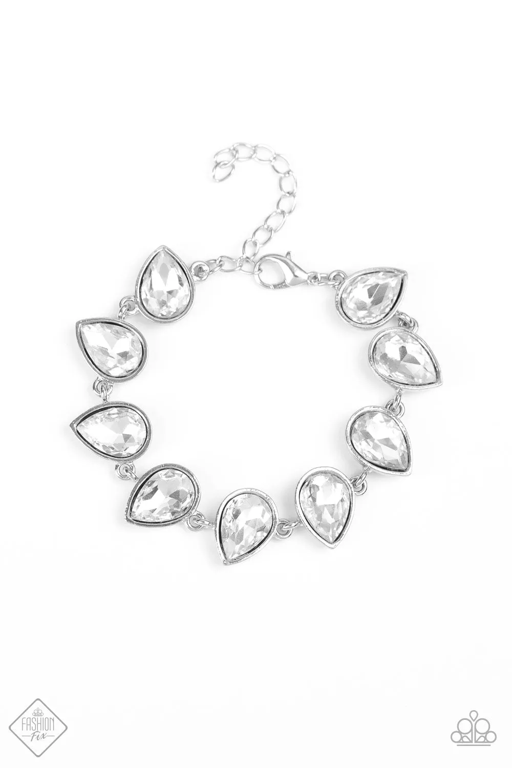 Paparazzi - Free Reign White Bracelet