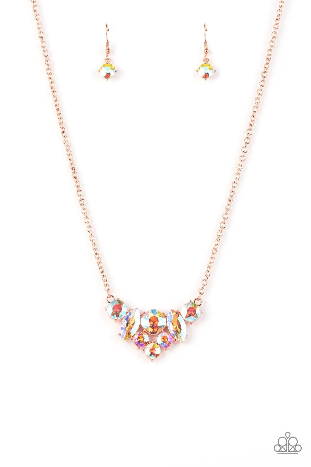 Paparazzi Lavishly Loaded - Copper IRIDESCENT Necklace