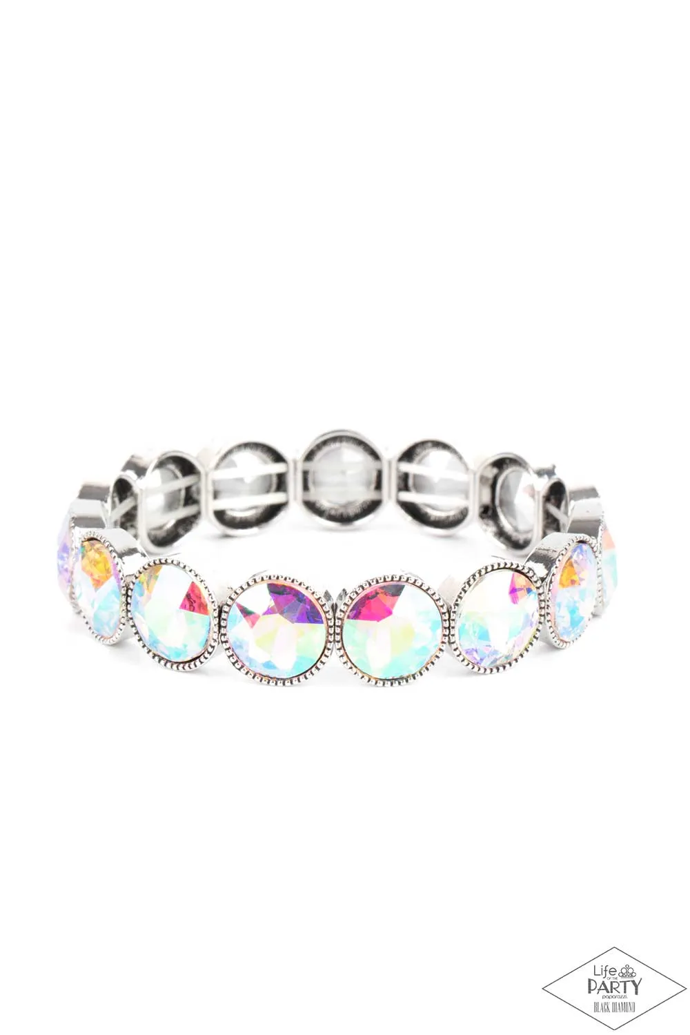 Paparazzi Number One Knockout Bracelet Multi (Iridescent)