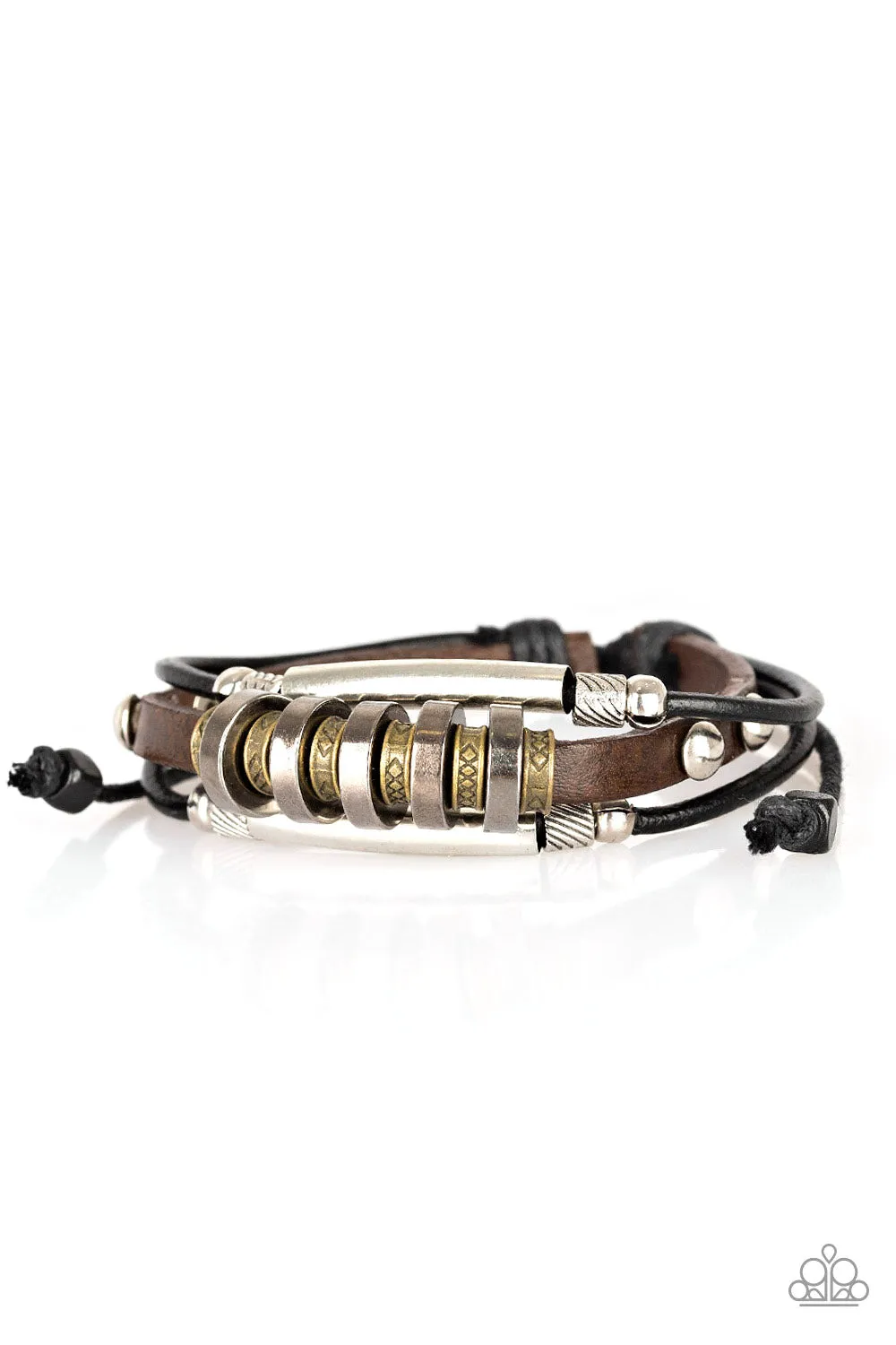 Paparazzi - Urban Backpacker - Black Bracelet