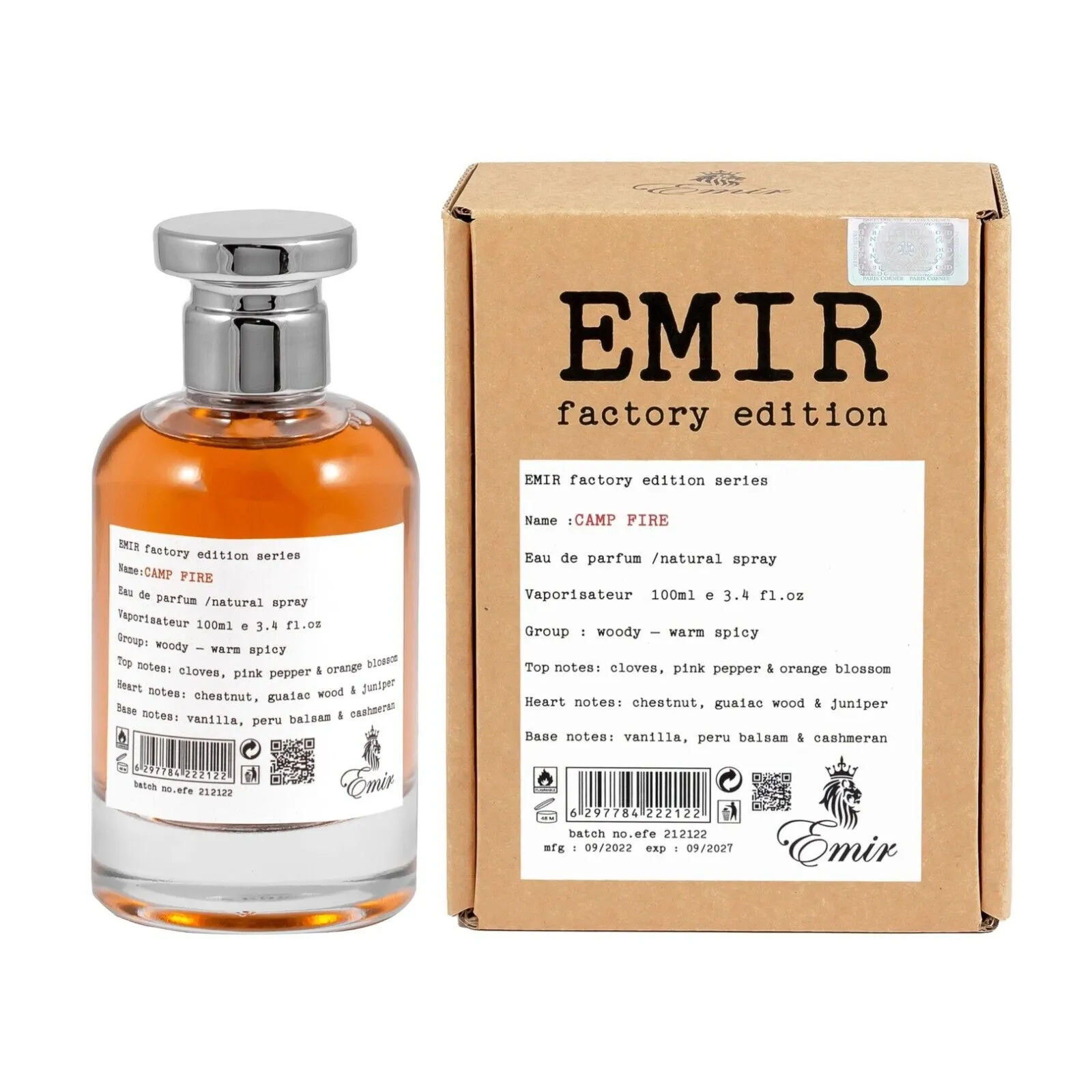 Paris Corner Emir Camp Fire Perfume For Unisex EDP 100ml