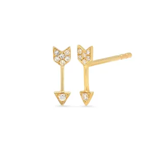 Pave diamond arrow studs - Online Exclusive