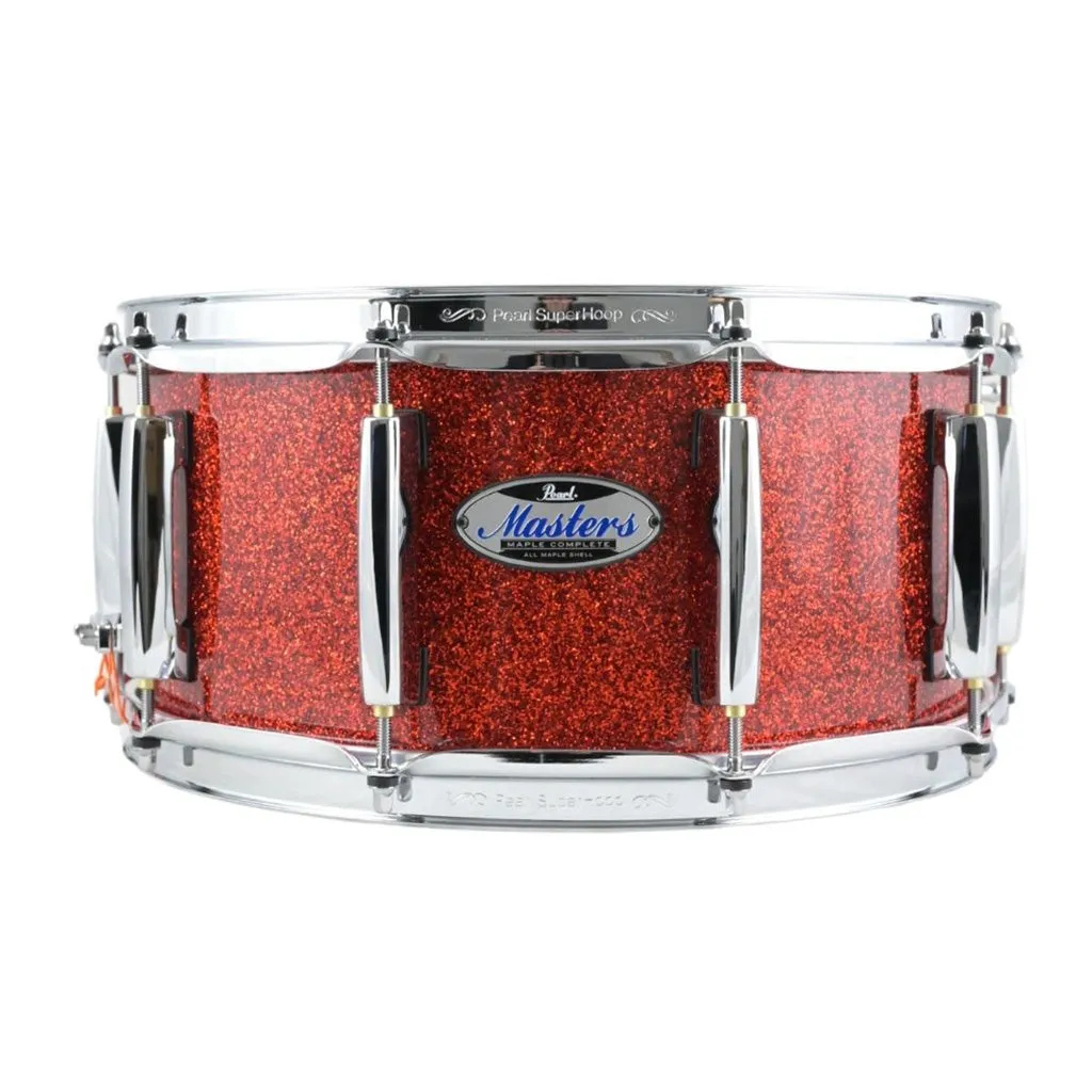 Pearl 14"x6.5" Masters Complete Snare Drum - Vermillion Sparkle
