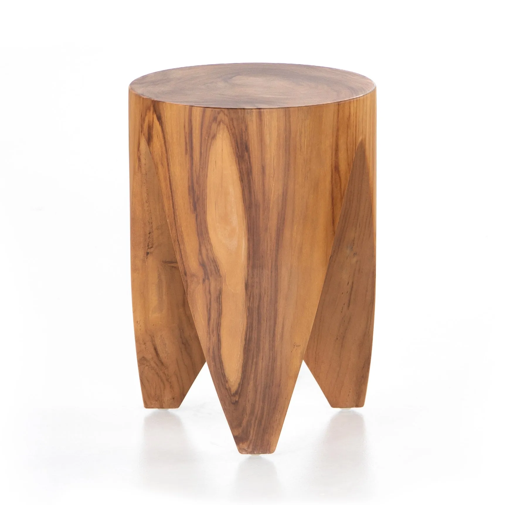 Petros Outdoor End Table - Natural Teak