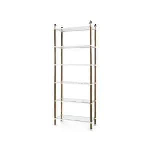 Pierce Etagere / Bronze and Polished Nickel