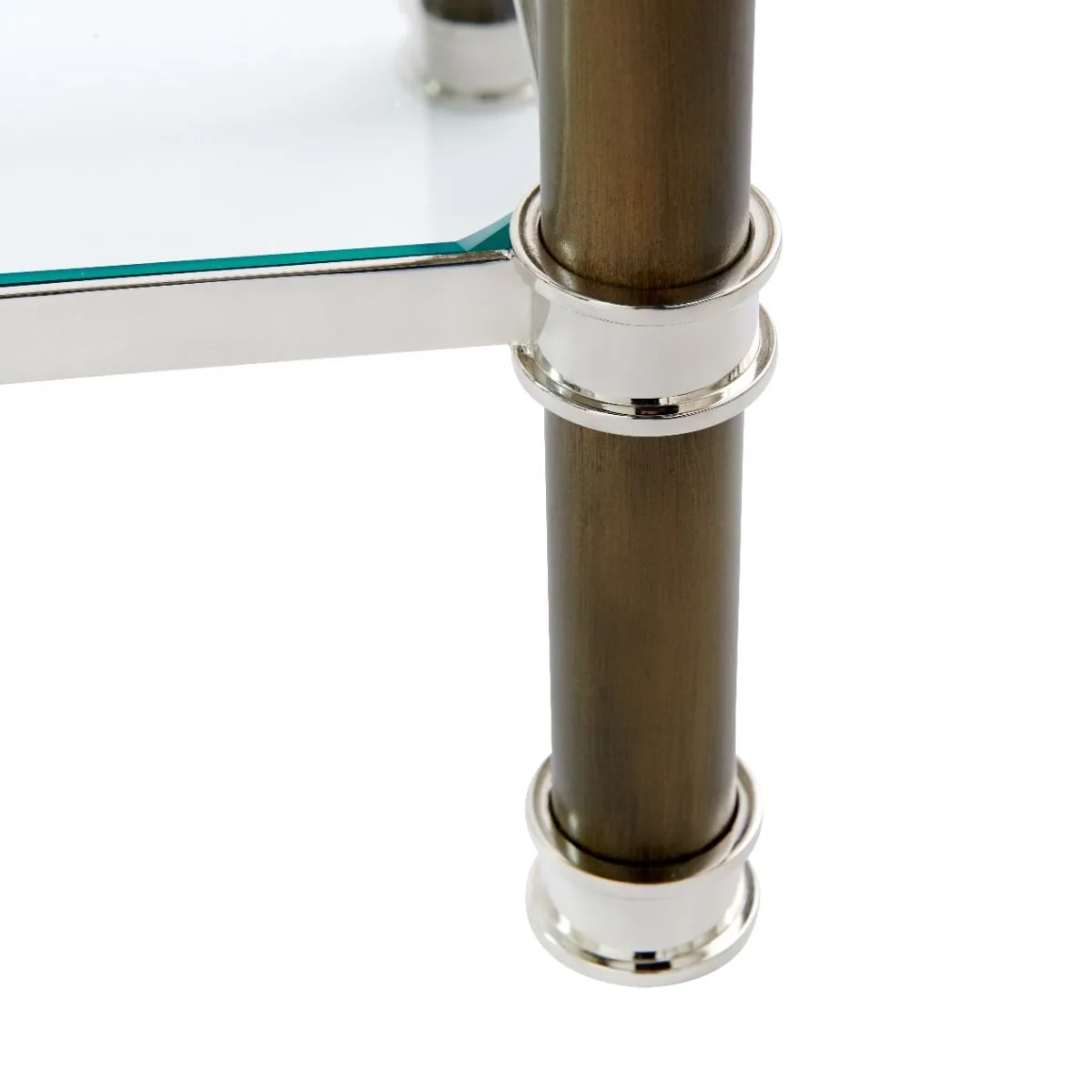 Pierce Etagere / Bronze and Polished Nickel
