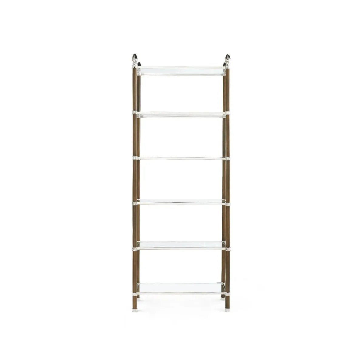 Pierce Etagere / Bronze and Polished Nickel