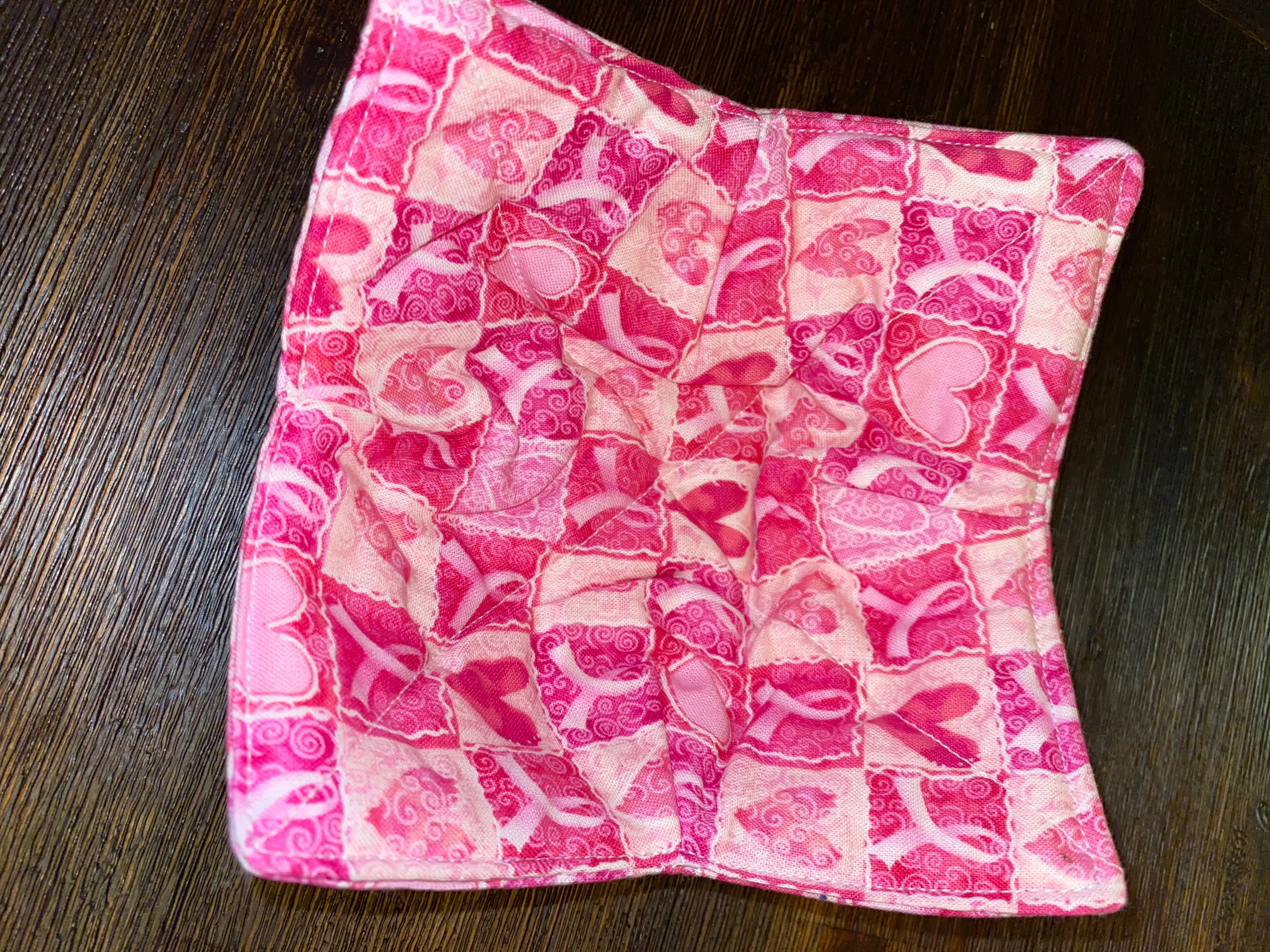 Pink Hearts Small (10oz) Bowl Cozy