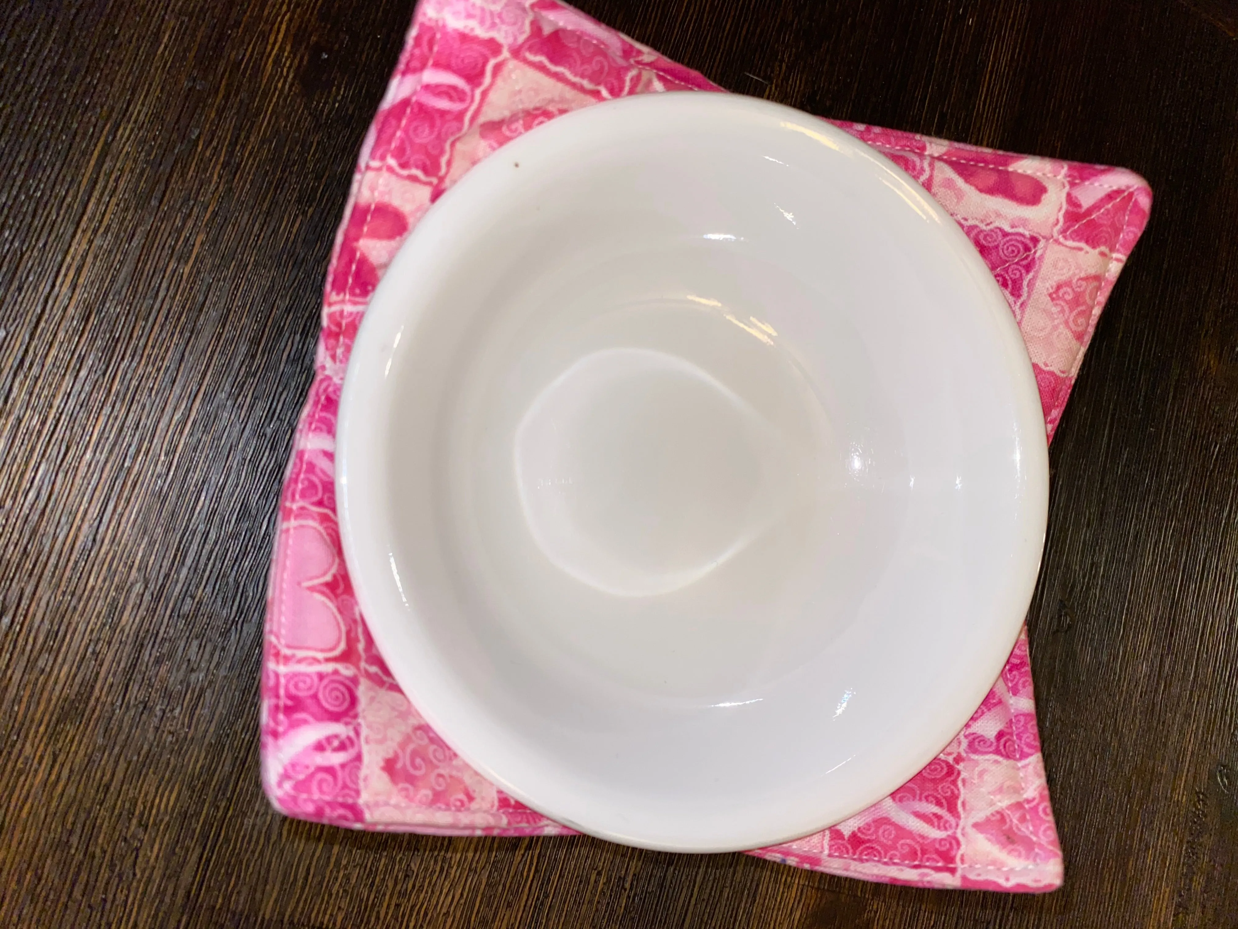 Pink Hearts Small (10oz) Bowl Cozy