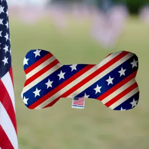 Plush Dog Bone - Stars & Stripes
