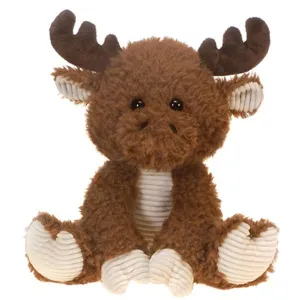 Plush Scruffy Brown Moose