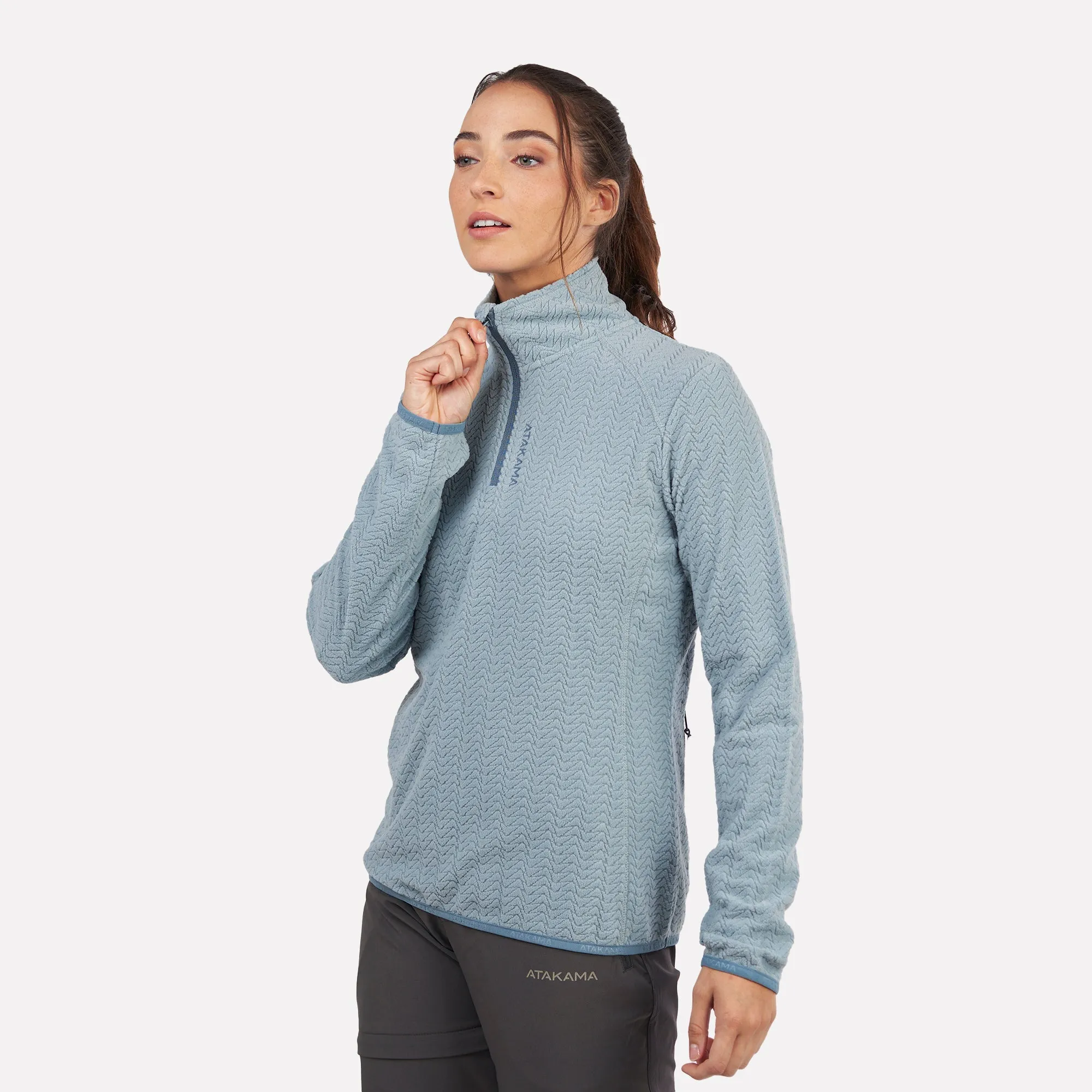 Polar fleece ultraligero 1/4-Zip mujer Volca Atakama Outdoor