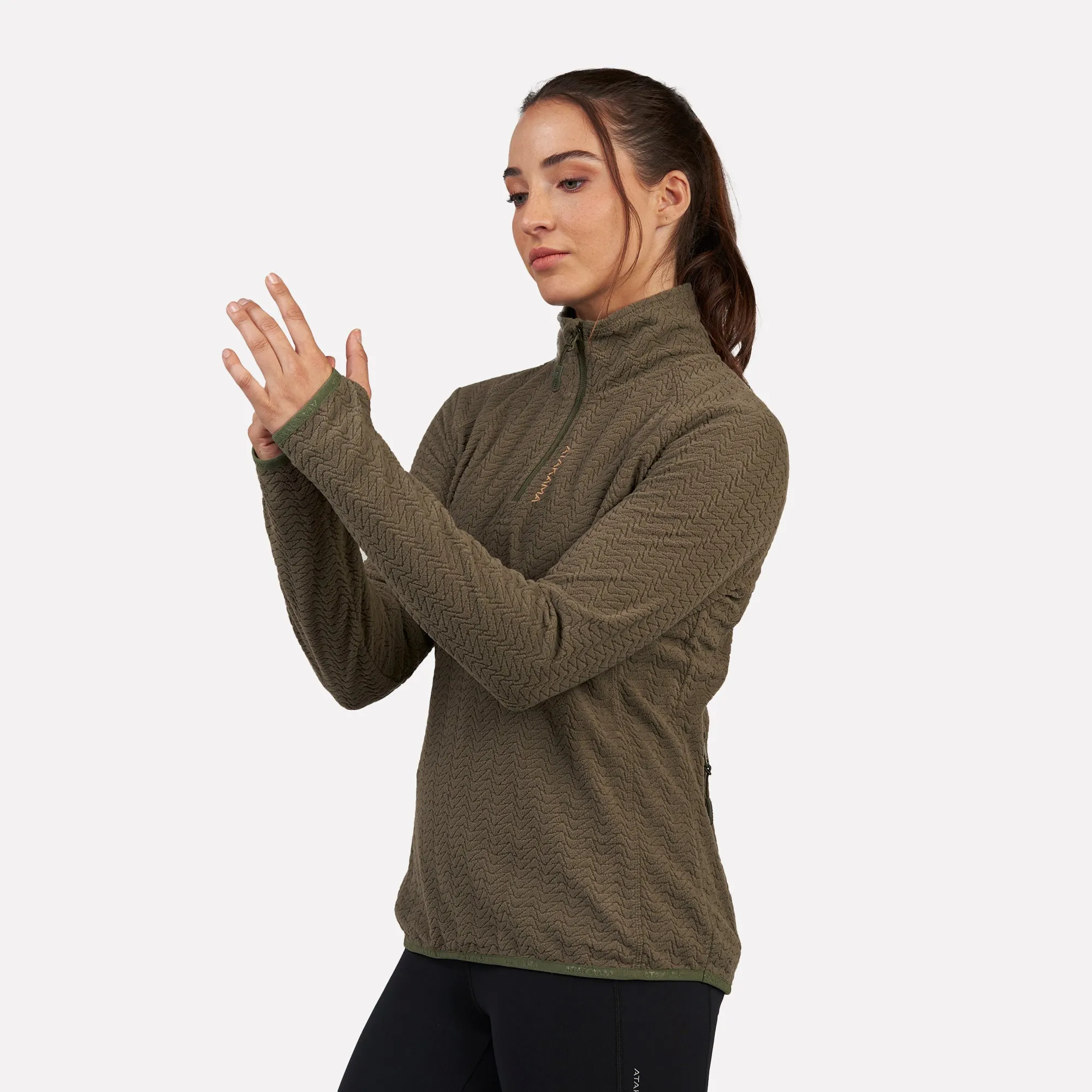 Polar fleece ultraligero 1/4-Zip mujer Volca Atakama Outdoor
