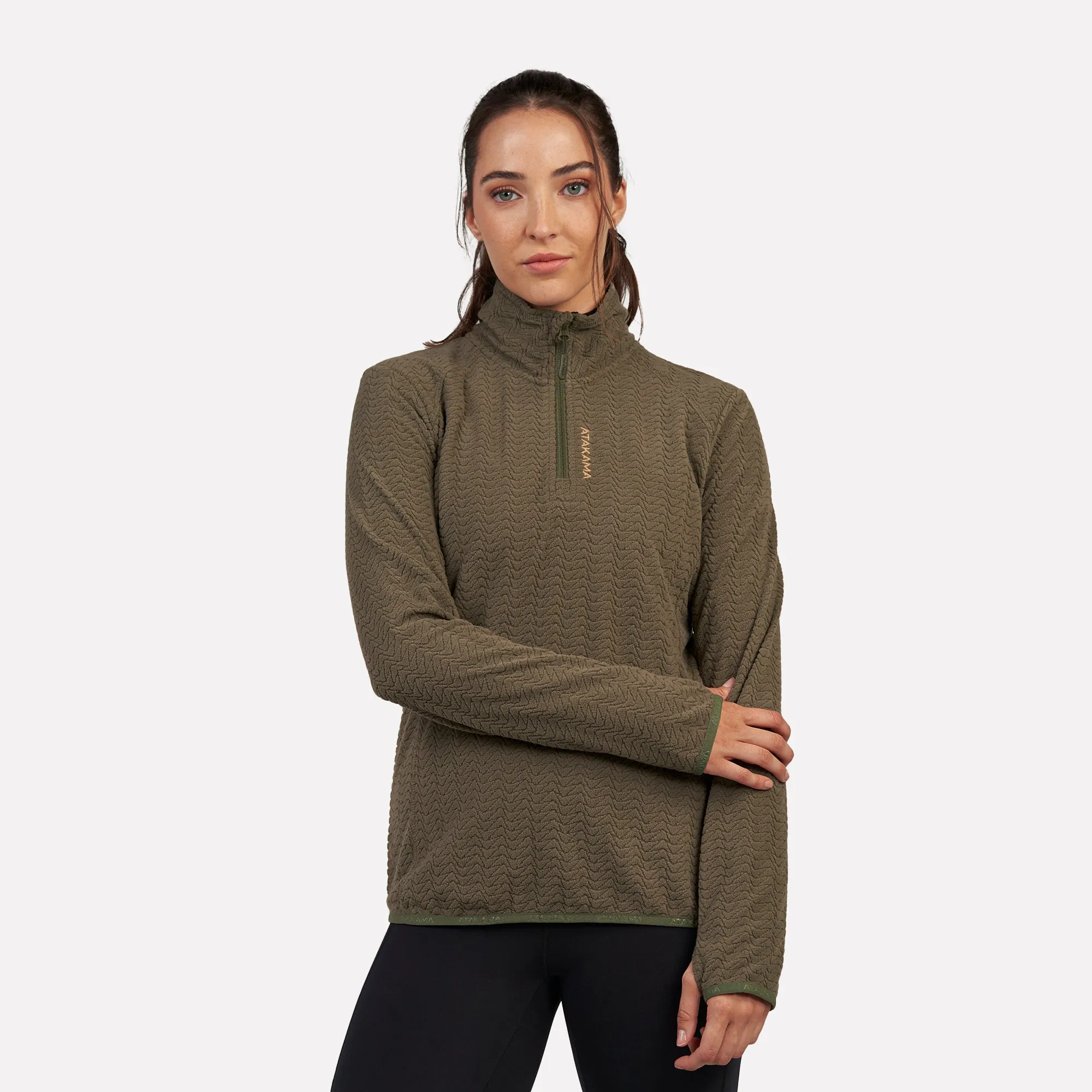 Polar fleece ultraligero 1/4-Zip mujer Volca Atakama Outdoor