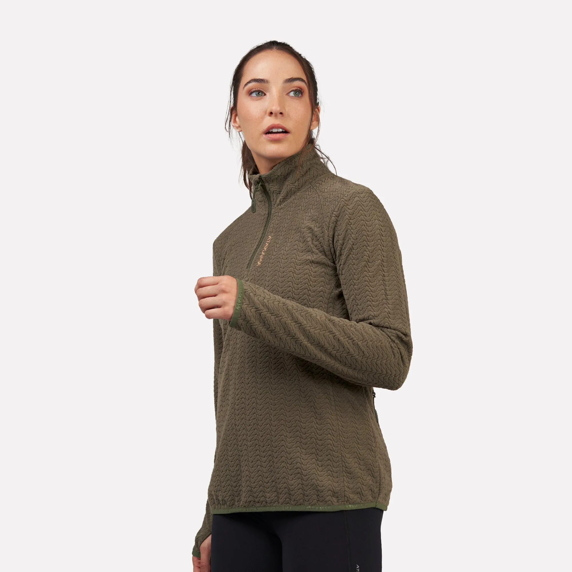Polar fleece ultraligero 1/4-Zip mujer Volca Atakama Outdoor