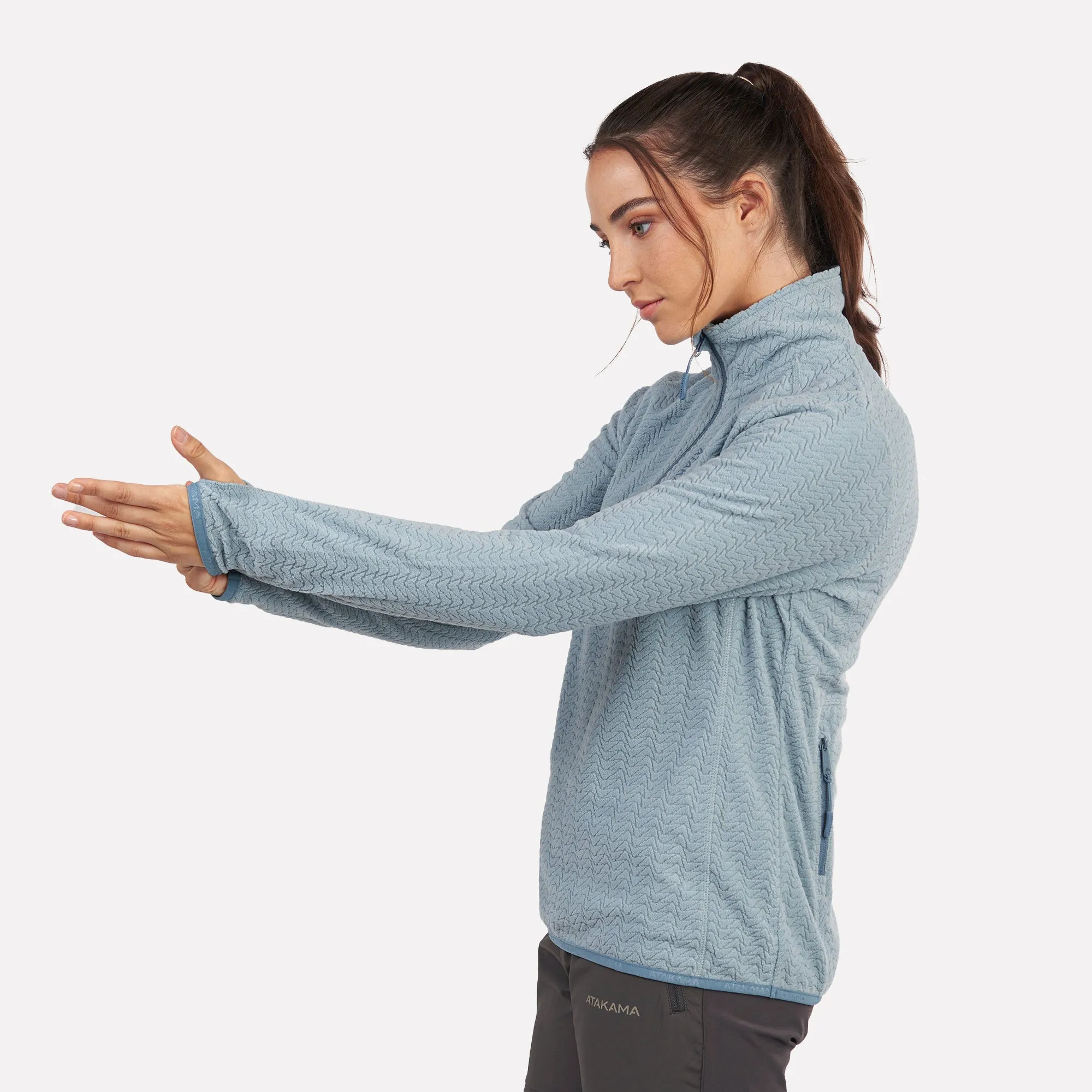 Polar fleece ultraligero 1/4-Zip mujer Volca Atakama Outdoor