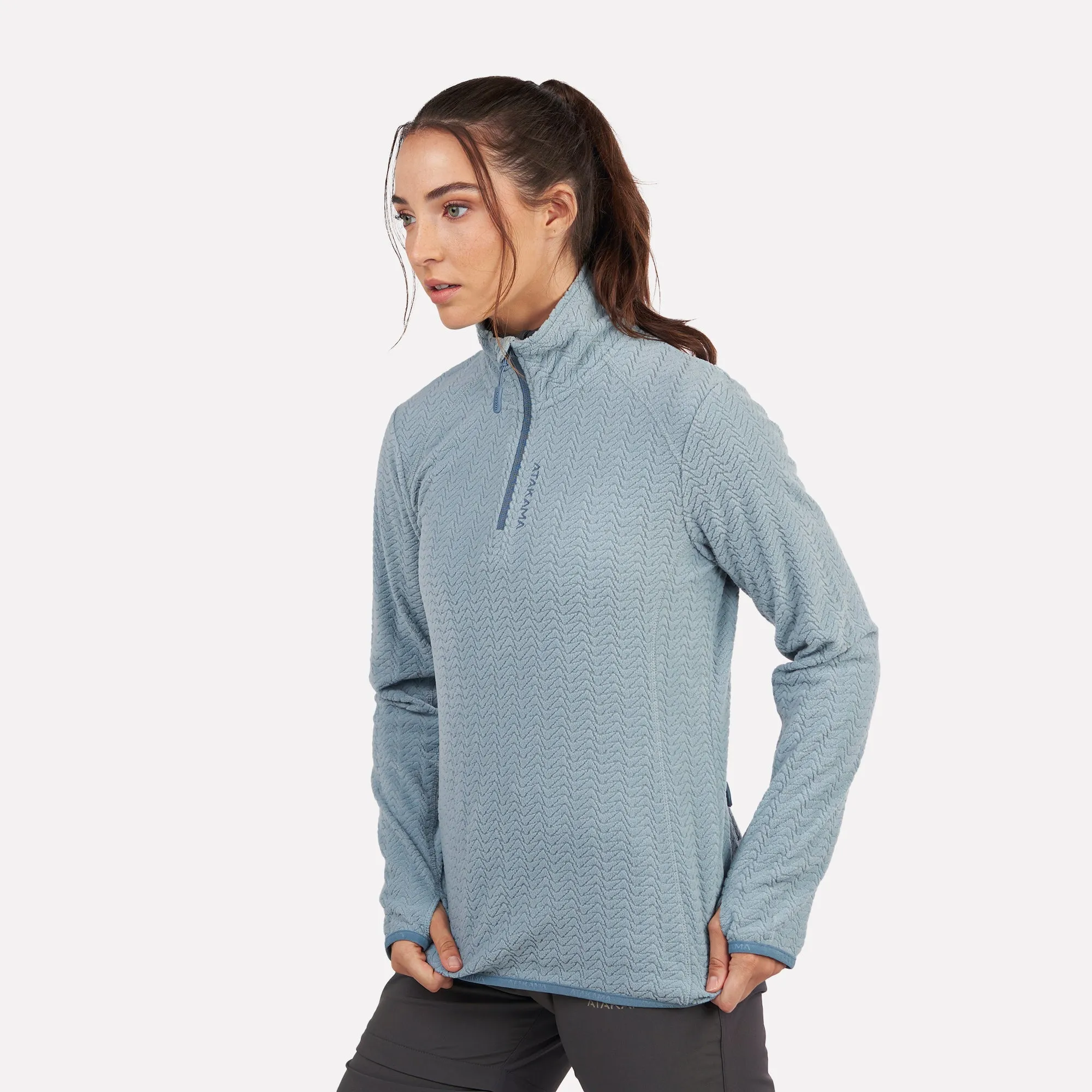 Polar fleece ultraligero 1/4-Zip mujer Volca Atakama Outdoor