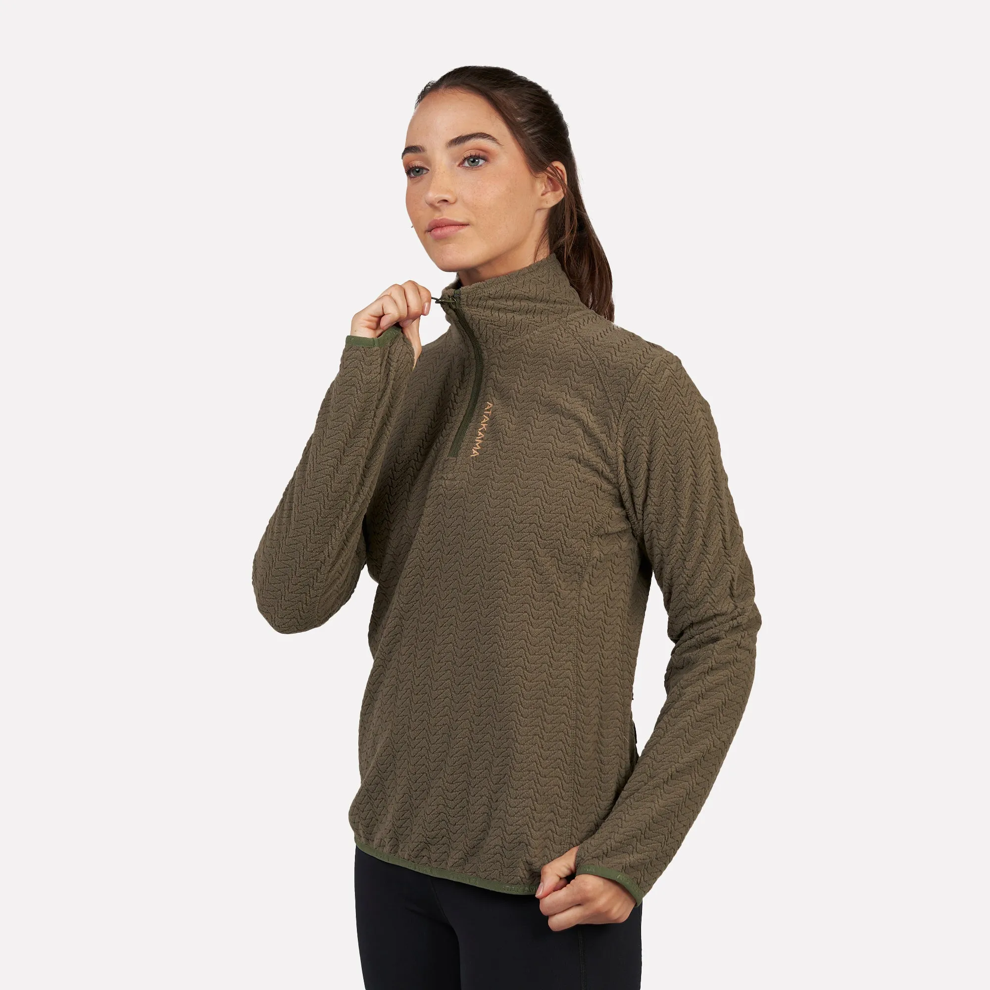 Polar fleece ultraligero 1/4-Zip mujer Volca Atakama Outdoor