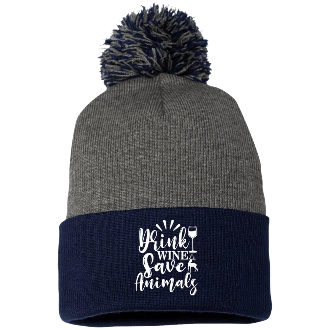 Pom Pom Knit Cap