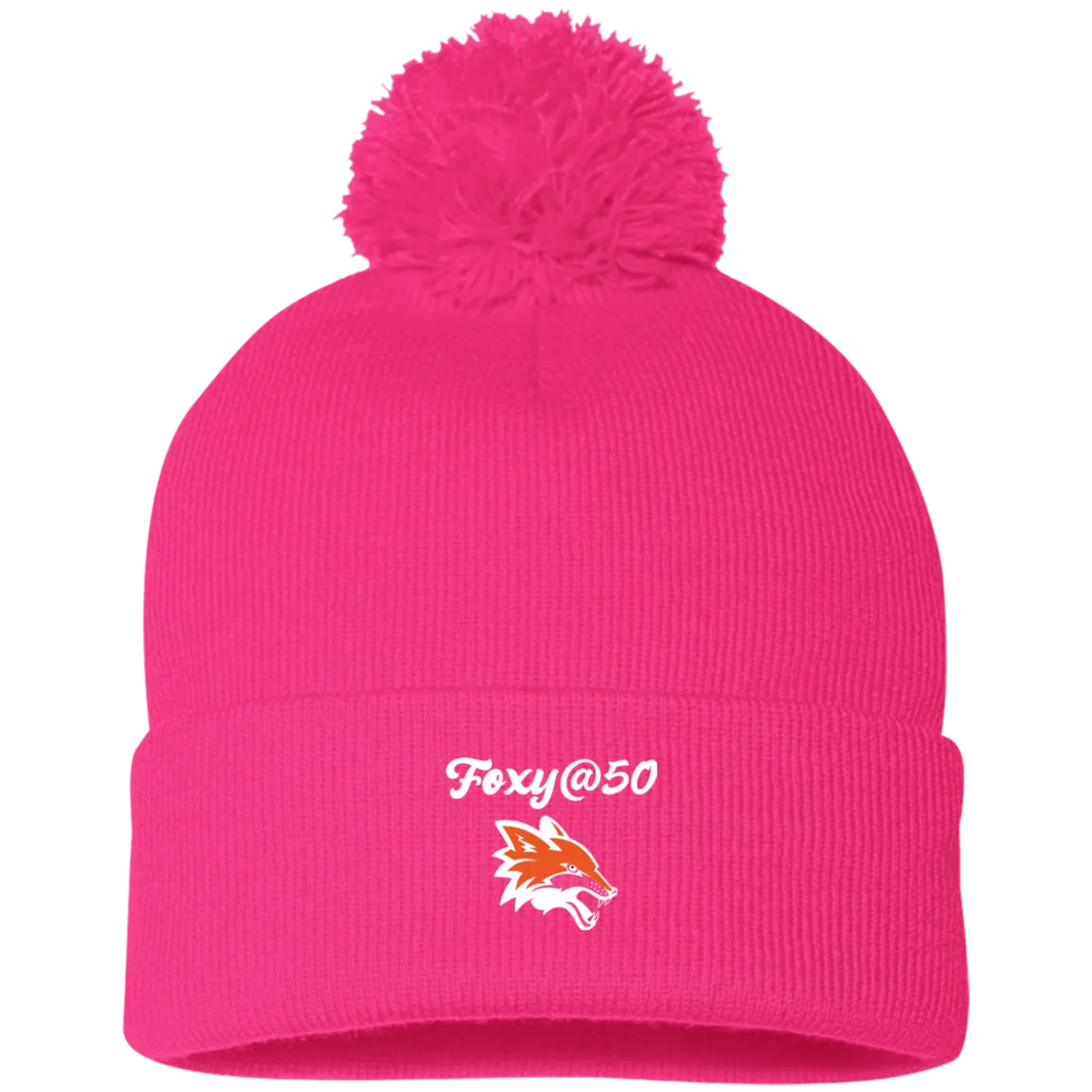Pom Pom Knit Cap