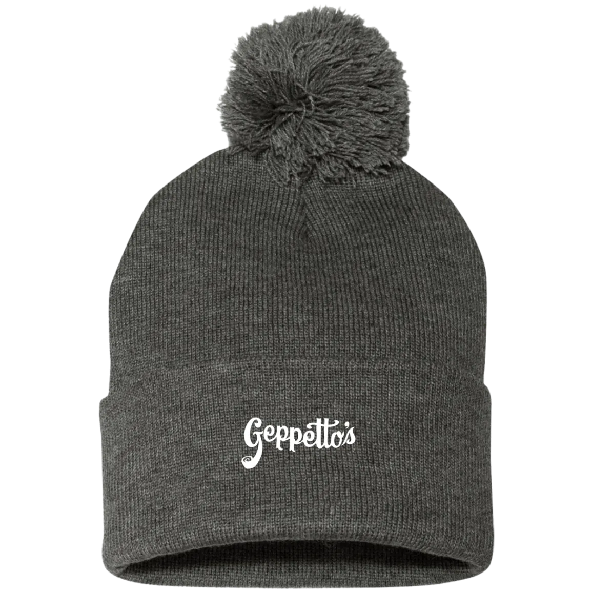 Pom Pom Knit Cap