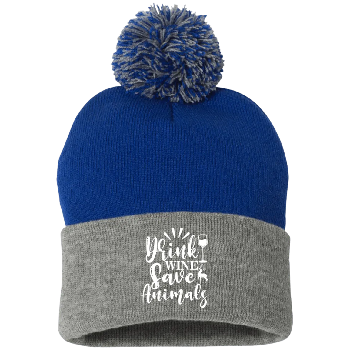 Pom Pom Knit Cap