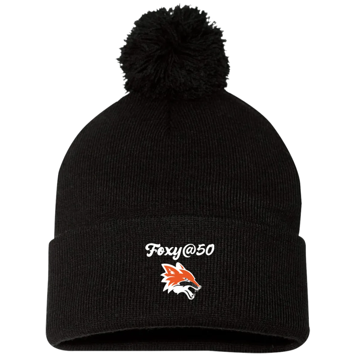 Pom Pom Knit Cap