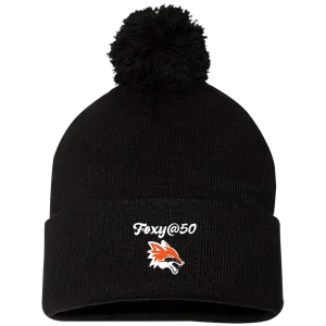 Pom Pom Knit Cap