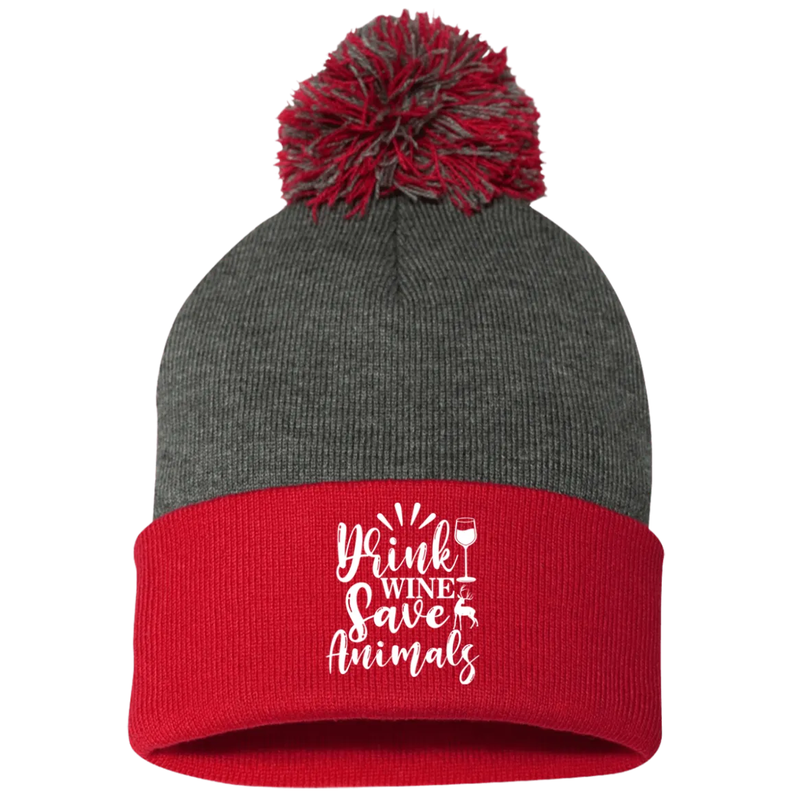 Pom Pom Knit Cap