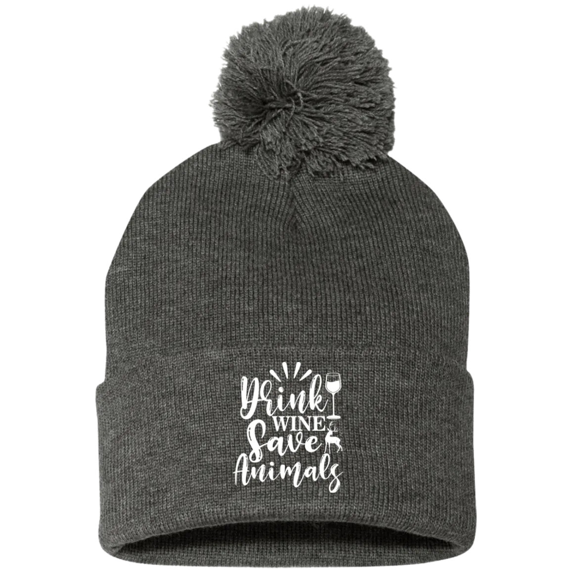Pom Pom Knit Cap