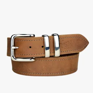 Porter Leather Gold Distressed Belt