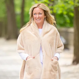 Pretty Rugged 3 in 1 Shawl in Camel