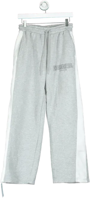 PrettyLittleThing Grey Montreal Canada Joggers UK M
