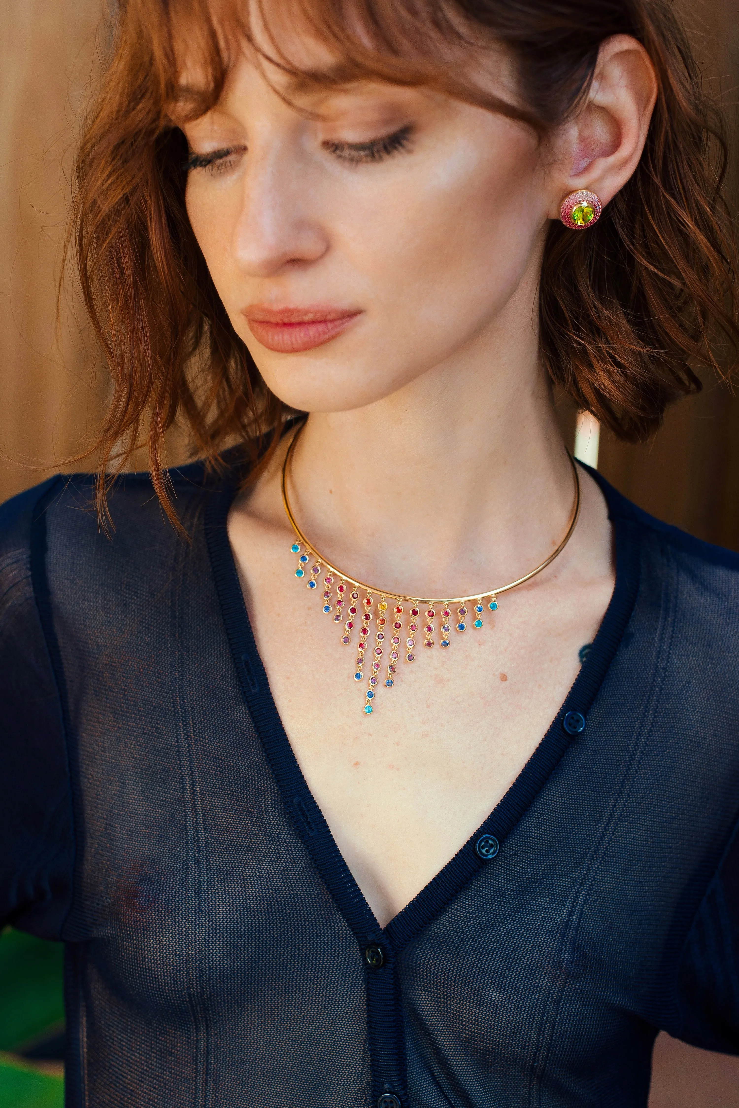 Rainbow Fringe Necklace (EXCLUSIVE)