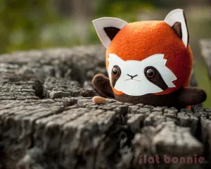Red Panda stuffed animal - Handmade plush - aka Firefox, Lesser Panda