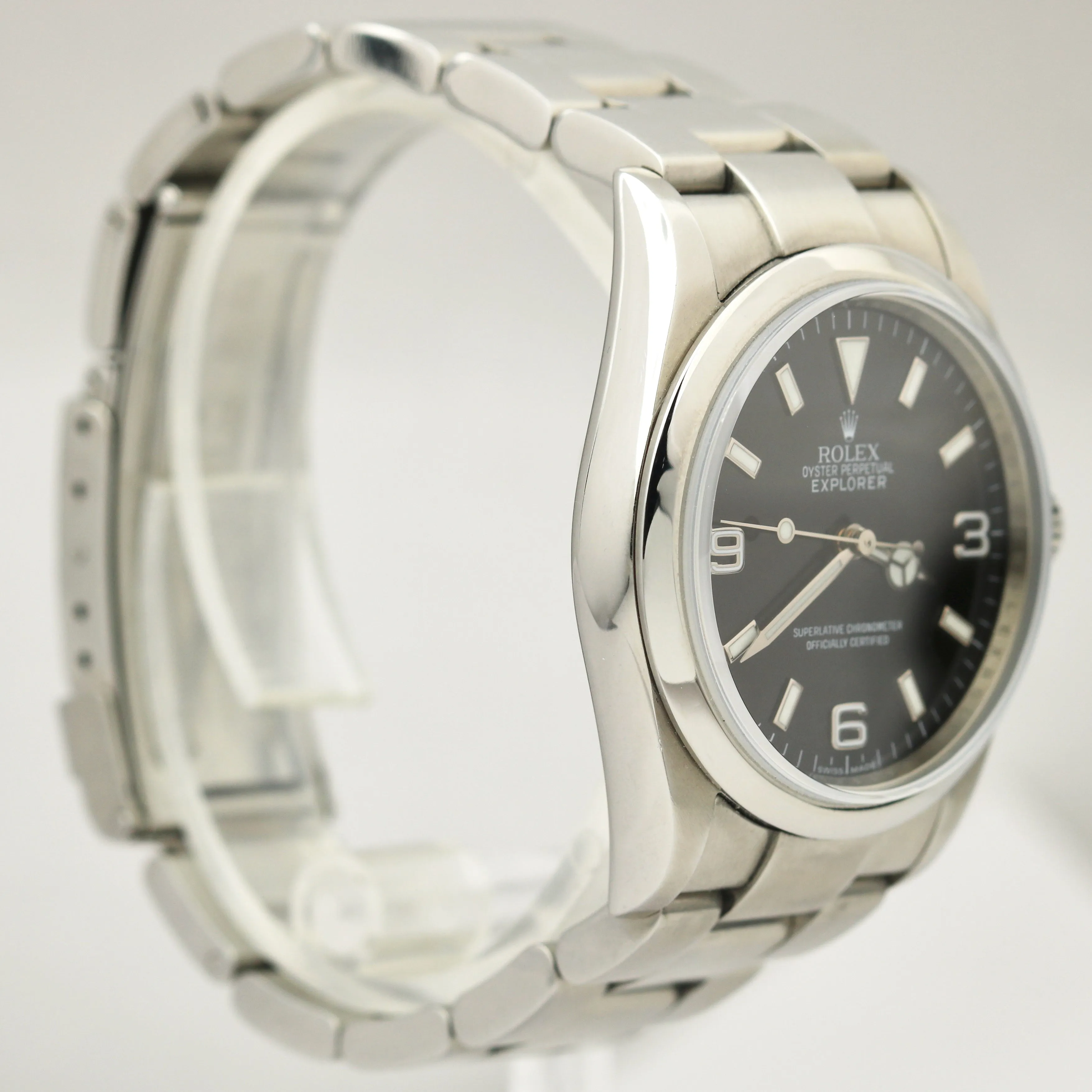 REHAUT Rolex Explorer I Stainless Steel Black Dial 36mm Oyster 114270 Watch