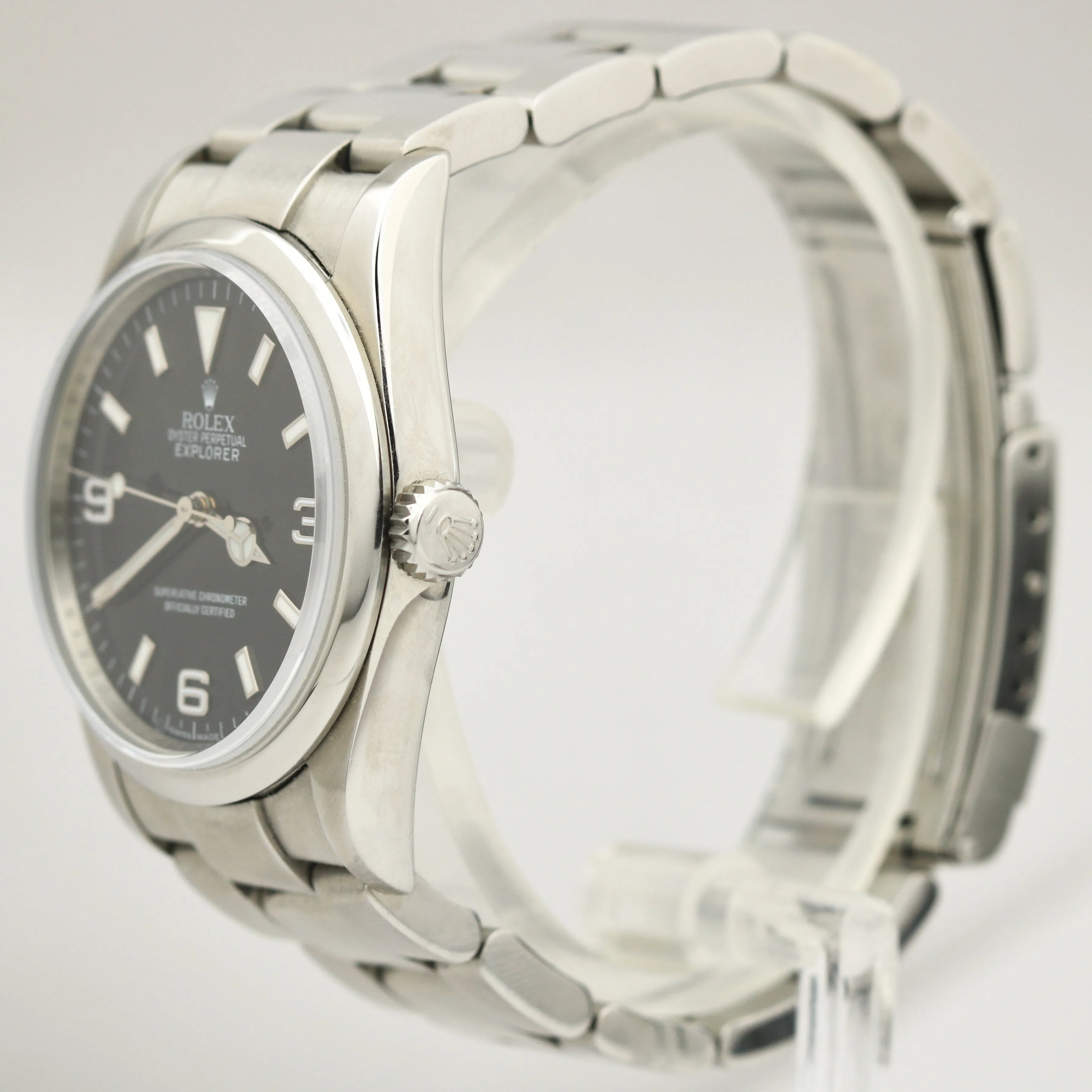 REHAUT Rolex Explorer I Stainless Steel Black Dial 36mm Oyster 114270 Watch
