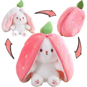 Reversible Bunny Plush Toy 25cm