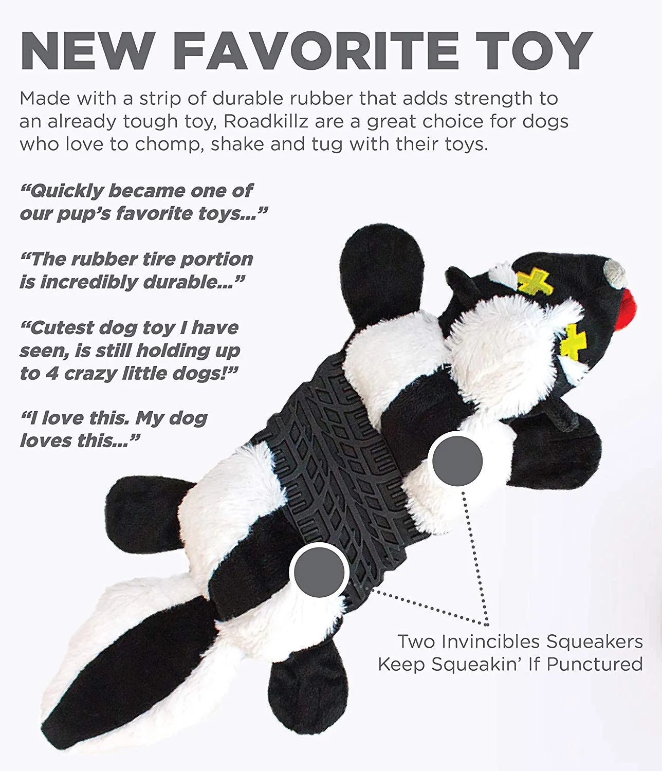 Roadkillz Raccoon Plush Head & Tail