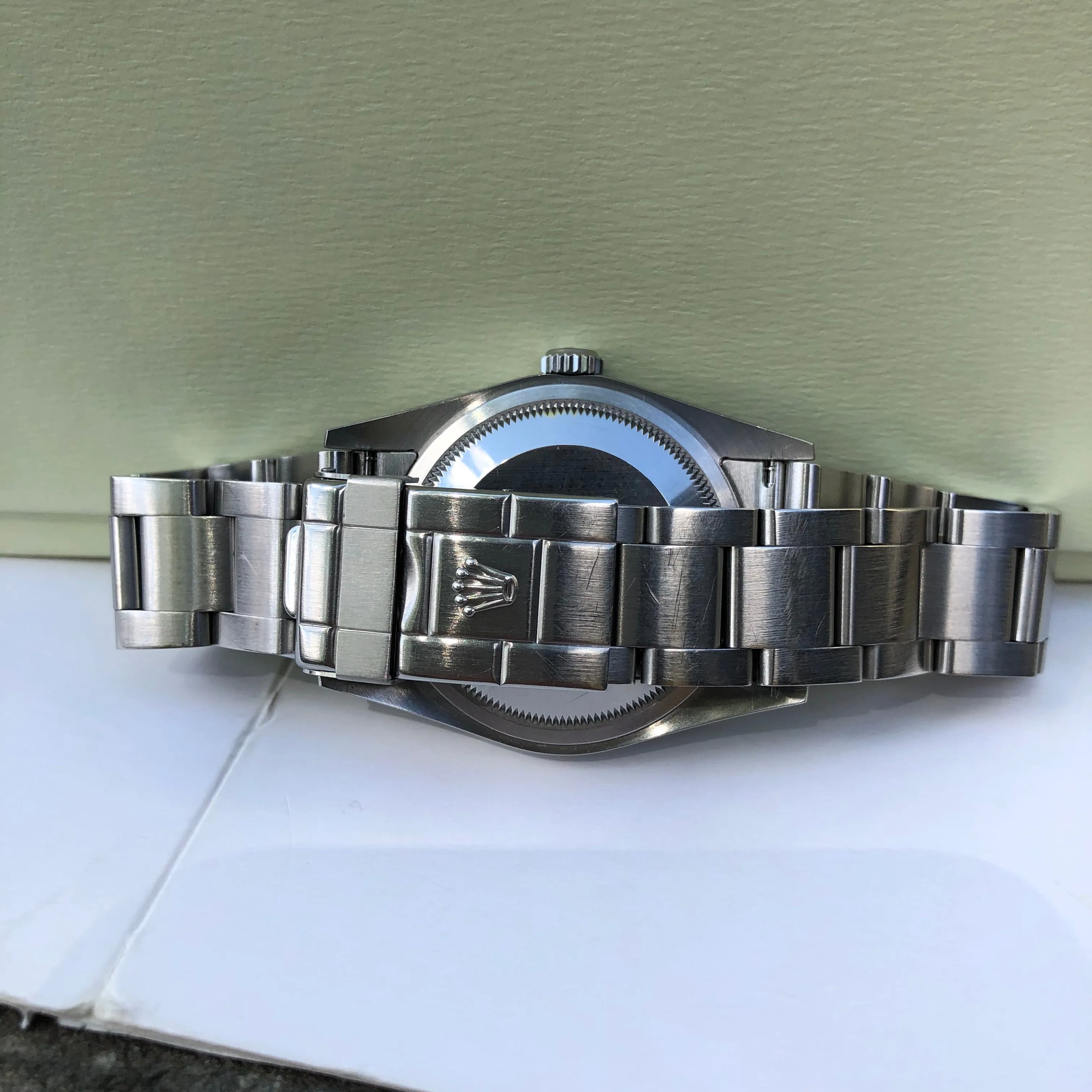 Rolex Explorer 114270 Oyster Perpetual Steel Wristwatch Box Papers Circa 2005 RSC Serviced