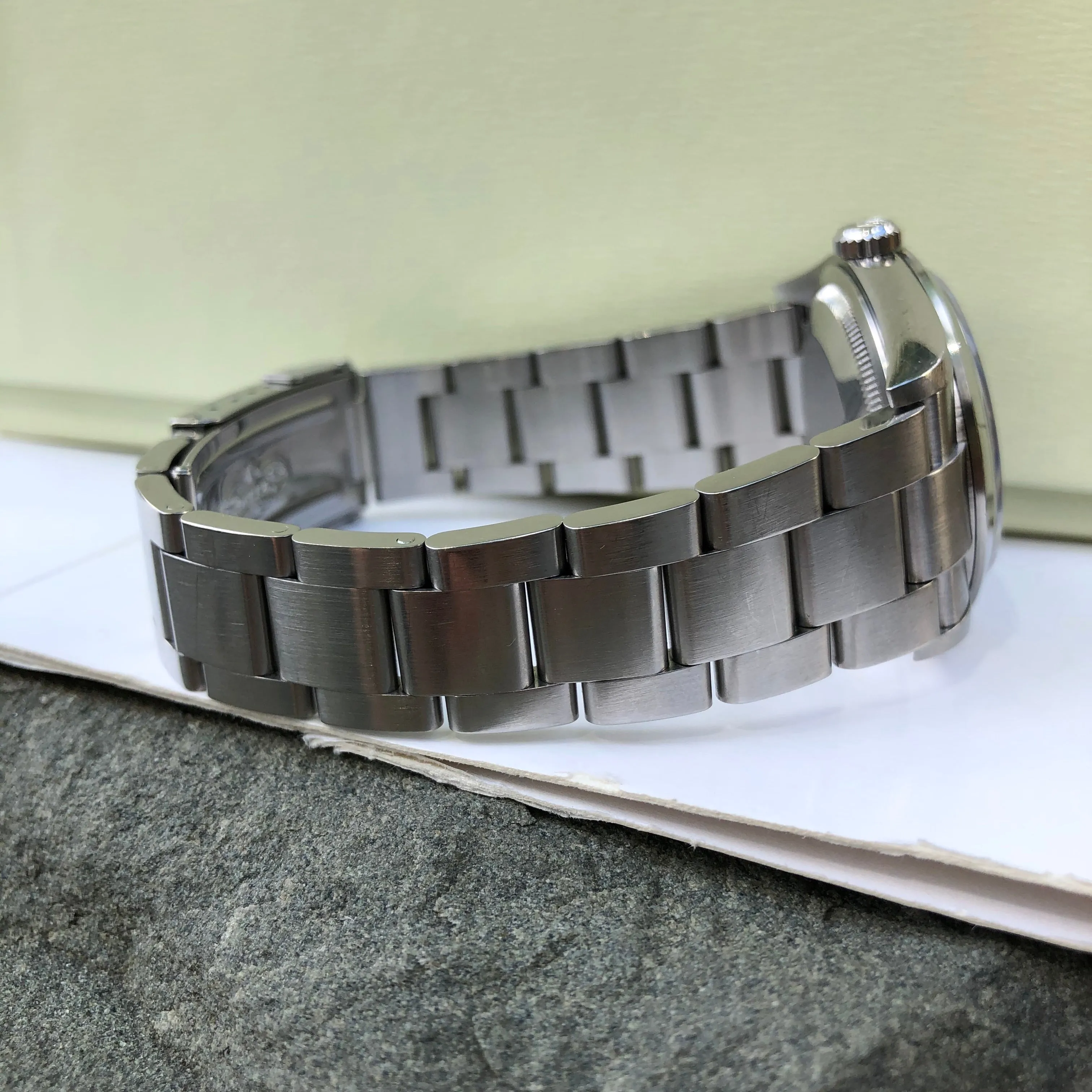 Rolex Explorer 114270 Oyster Perpetual Steel Wristwatch Box Papers Circa 2005 RSC Serviced